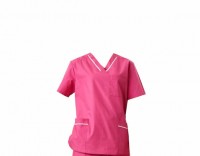 SKSN005 Customized operating gowns short sleeve nurse's clothes hand washing clothes beauty salon uniform split suit hand washing clothes hand washing clothes operating gowns manufacturer 45 degree